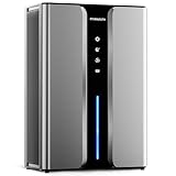 PTHRAOUTA Small Dehumidifier with Drain Hose, (850 sq.ft) Portable Mini Dehumidifiers for Home Auto-off Odor Removal 2 Duak-Core Safe Drainage deshumificador for Bathroom RV Closet Indoor, 50 OZ