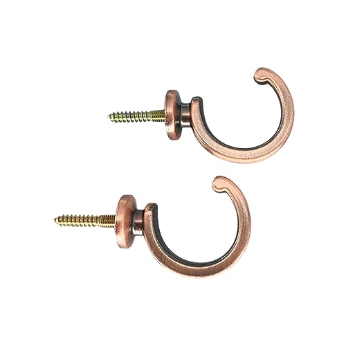 Mumuve 2 soportes de cortina modernos en forma de U, tapón de expansión, resistente, gancho de sujeción de cortina de metal montado en la pared, accesorio de cortina de moda