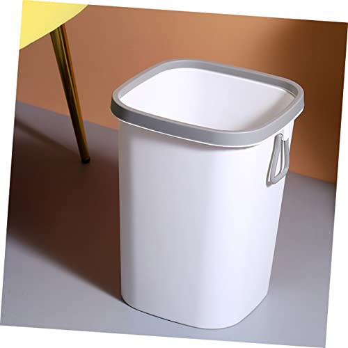 Caneca de basura rectangular con tapa estilo nórdico 10L miniatura 5