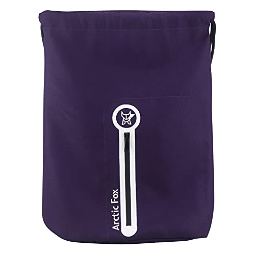 Image of Arctic Fox Bolt Black Drawstring Backpack