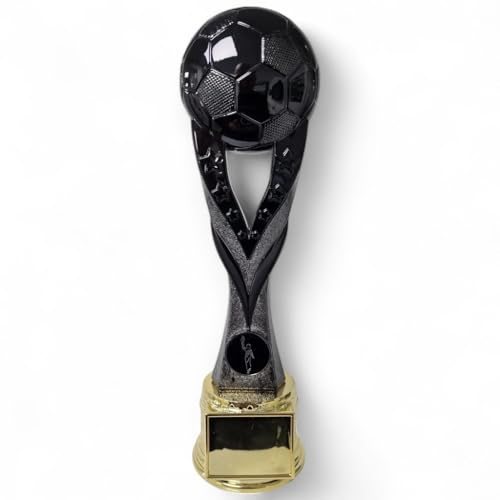 Prix de football moderne et élégant de 270 mm aux finitions soignées noir et or