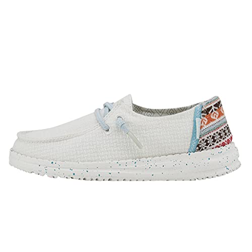 Image of HEYDUDE Girl's Wendy Youth Flow | Girl's Shoes | Girl's Lace Up Loafers | Comfortable & Lightweight