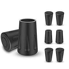 flintronic Gommini Bastoncini Trekking, 6 Pezzi Punte di Gomma di Ricambio per Bastoni da Trekking Protezioni, Universali Bastoncini da Walking da Trekking 11mm