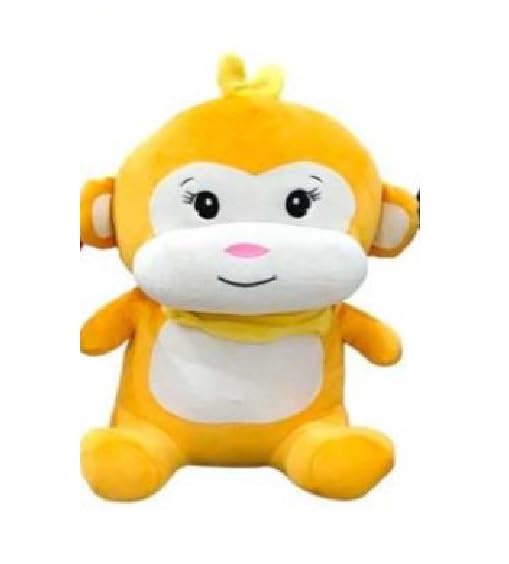 Image of Storescent Soft Toys for Kids - Stuffed Animal Plush Soft Toy for Boys & Girls | Plushie Toy Yellow Monkey 30cm