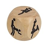 Mister Curiosities Dé en Bois pour Couple - Cadeau Romantique et Amusant -...