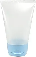 BISNAGA PLÁSTICA TRANSPARENTE 30ML C/TAMPA FLIP TOP (50 PEÇAS) (azul bebe)