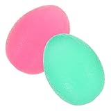 ibasenice 2Stücke Eierform Handgriffstärke Trainer Stressreliefkugeln für Fitnessübungen und Handmassage zur Linderung von Müdigkeit Verbesserung