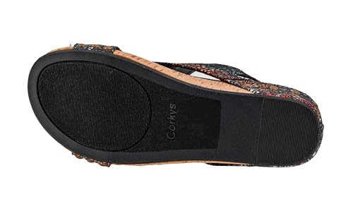 Image of Corkys Footwear Volta Wedge - Chic Elegance Meets All-Year Comfort with a 2-Inch Cork Heel and Marshmallow Insole for Stylish Everyday Wear and All-Day Comfort