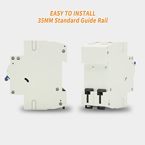 2 Pole Dc Miniature Circuit Breaker, 500V 63 Amp Dc Breaker Solar Disconnect Switch For Solar Panel System #TOP2