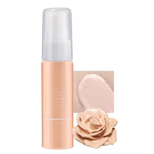 Base De Maquillaje Líquida Profesional Corrector, Base Maquillaje Hidratante Cobertura Total A Prueba De Agua Para Pieles Maduras, Duración 24 Horas - Sin Poros, Ligera Y Sin Aceite(01#)