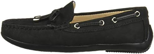 Driver Club USA Unisex Leather Made in Brazil Nantucket 2.0 Tiebow Driver Loafer, Black Nubuck, 1 M US Little Kid | Image 7