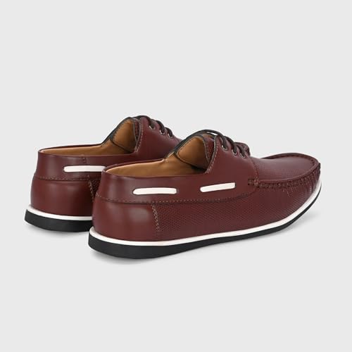 Image of Centrino Office Formal Shoes for Men | Shoes for Man Stylish | Lace-Up Design | Cushioned Insole | Lightweight Comfortable Leather Shoes | Mens Formal Shoes for Business Professional & Daily Office Wear (7630)
