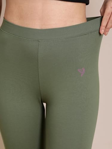 Image of TWIN BIRDS Tailored Cut and Classic Fit Super Stretchable Elastane Fabric Churidar Leggings for Women