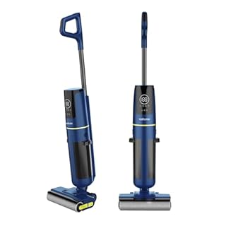 Vakume Lavapavimenti Senza Filo 3-in-1 VK9000 - Lavasciuga pavimenti - Autonomia 45 Min - Doppio Serbato d'Acqua 580ml/520ml - Filtro Triplo, Autopulizia, Display LCD e Assistente Vocale