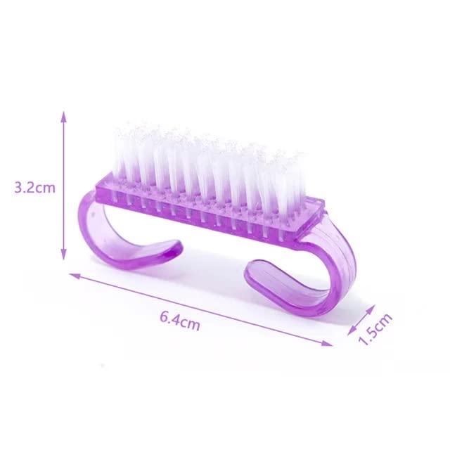 Metis Nail cleaning brush | Plastic Handle Fingernail Cleaner | Pedicure Scrub Footbrush (Pack of 2) - Image 3