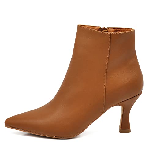 IF Fashion Botines Botas Botines de Punta Zapatos de Mujer con Tacón MP413, 39 EU