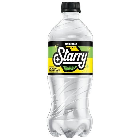 B4Y Beverage for you - Starry Lemon Lime Zero Sugar, 20 oz Bottle, Pack of 12