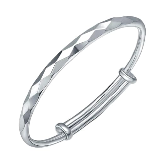 Pulsera de manguito QYYZTHX con forma diamantada y acabado de alta joyería