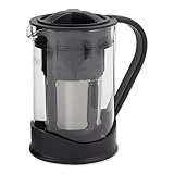 RSVP International (C-BREW) Compact Cold Brew Coffee Maker, 32 Ounce | BPA-Free Plastic & Borosilica