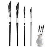 Künstlerpinsel | ergonomischer Griff mit feiner Spitze | Pinsel für Aquarellmalerei, für Leinwand, Öl, Aquarell, Körper, Gesicht, Nägel Kinder