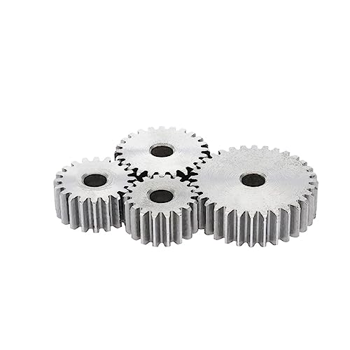 1 Piece Spur Gear 1M-21/22/23/24/25/26/27/28/29/30T SC45# Carbon Steel Material Cylindrical for Transmission Accessories Industrial Bearings Gears(1M26T - Bore 6 mm)