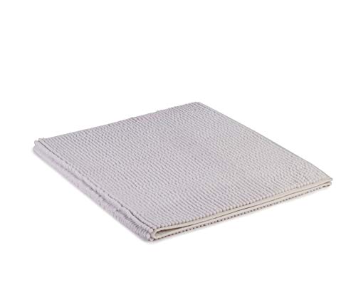 Gözze Mikrofaser Badteppich, 70 x 120 cm, Chenille, Silber, 1037-6012-070120 – Ansicht 2