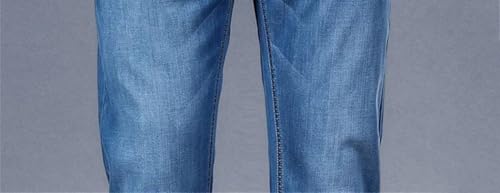Men's Stylish Classic Straight-Leg Business Casual Jeans in a Washed Brown, Comfortable and Versatile2