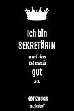  Notizbuch für Sekretäre / Sekretär / Sekretärin: Originelle Geschenk-Idee [120 Seiten gepunktet Punkte-Raster blanko Papier]