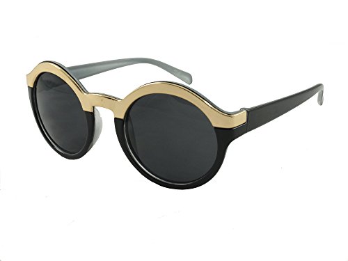 Revive Eyewear Women's Round Detailed Non Polarized Sunglasses 50