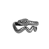 schlangenring antik 【Klassisches Erscheinungsbild】Das Design der Schlange ist einzigartig und klassisch, besonders und modisch. Das perfekte Kleidungszubehör kann Ihren täglichen Stil, Ihr Geschäftskleid oder Ihre formelle Kleidung verschönern.