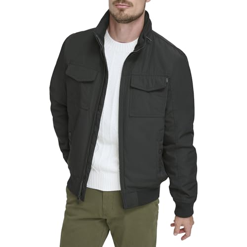 Image of DOCKERS Men's Quilted Lined Flight Bomber Jacket