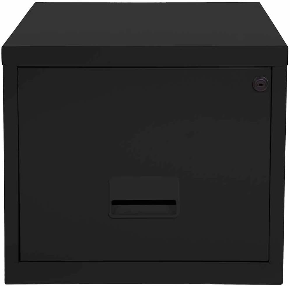 Filing Steel Lockable 1 Drawer A4 Black Amazon.co.uk Home