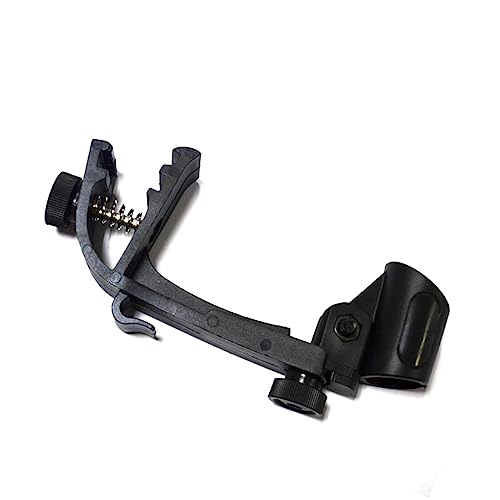 Milisten 2pcs Drum Mic Holder Adjustable Clip for Microphone Stand Shockproof Drum Microphone Clamp