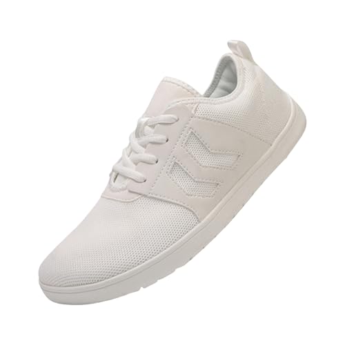 [Fashionable] Zapatillas deportivas informales ligeras y transpirables para hombre, Fengchidianche, 44 Velcro, Blanco, 41 EU
