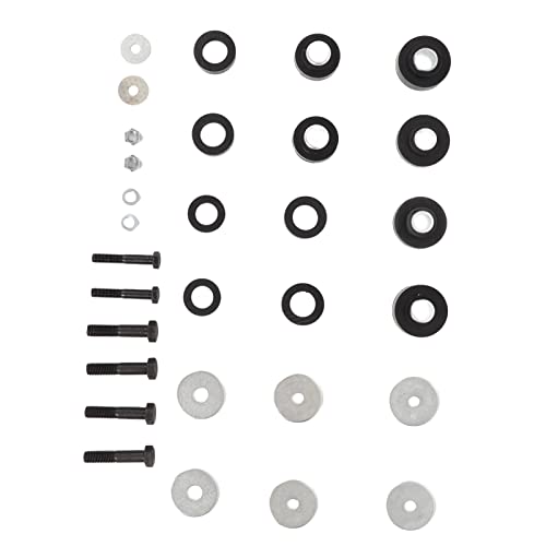 Aramox Subframe Body Mount Bushing Kit with Washers and Bolts Replacement for Nova 1967-1972 High Strength Rubber