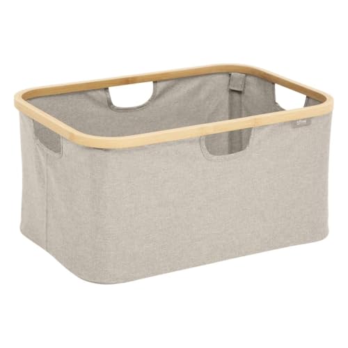 5five - panier à linge tidy box 54l pliable gris