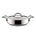 Lagostina - Accademia - CASSERUOLA Bassa 2 Manici in Acciaio con Coperchio CM.26 - LT.3,3 - LAGOFUSION - Adatta al Piano INDUZIONE