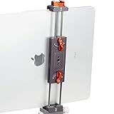 Metal iPad Tripod Mount Adapter, Tablet Holder Tripod Mount with 1/4" Screw and Rotatable Cold Shoe