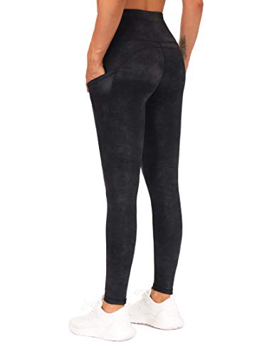 image for THE GYM PEOPLE Thick High Waist Yoga Pants with Pockets, Tummy Control