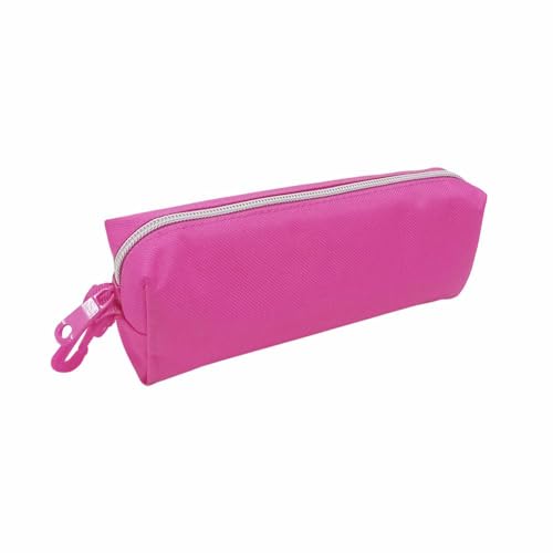 Estojo Escolar Simples Daterra Lona Grande Rosa Pink 810844