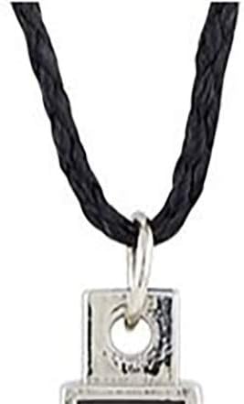 Miniatura 5 de Colgante de crucifijo de San Benito con acento plateado y esmalte negro, 3 pulgadas, Esmalte Metal, No es una piedra preciosa