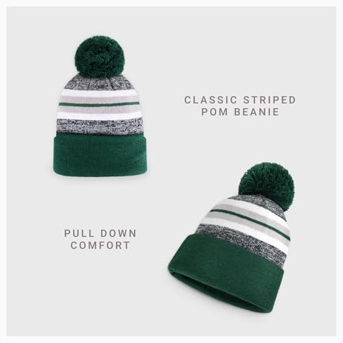 CHOK.LIDS Plain Color Stripe Beanies for Men and Women Soft Acrylic Knit Cuffed Beanie Cap Winter Hat Outdoor