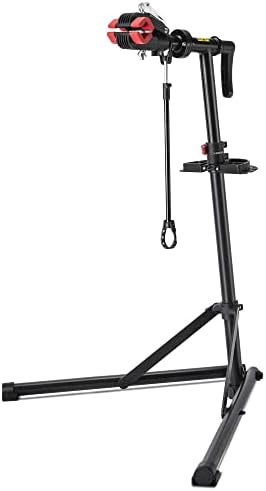 Support Réparation Vélo Atelier Pliable – Charge 50 Kg – Sacoche étanche Incluse – Réglable 360° – Pour VTT, Vélo électrique, Course