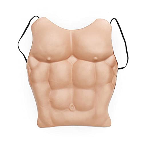 XCSM Fake Muscle Eva Foam Male Belly Chest Props Halloween Cosplay Costume Funny Decoration for Masquerade Party Dress