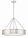 Crystorama Kendal 28" W Polished Nickel Drum Pendant Light