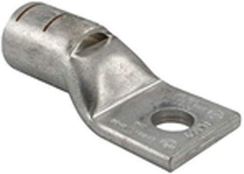 BLU-2S Compression Lug, 1-Hole, Copper, 2 AWG, 1/4", Brown- Pack of 10
