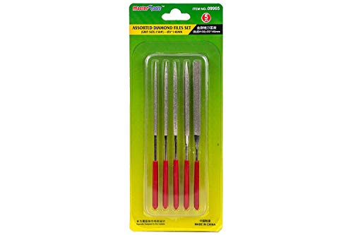 Limes diamantées Master Tools 3x140 mm grain 150 pour modélisme plastique