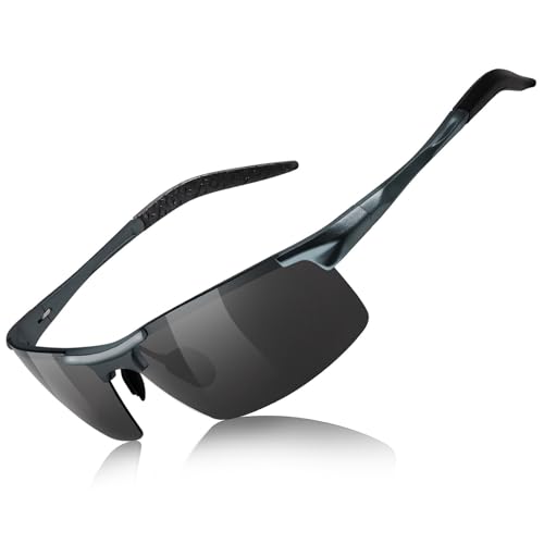 Image of TJUTR Mens Photochromic Sunglasses Day & Night Driving Z87 Sun Glasses Polarized UV400 Protection Safety Glasses