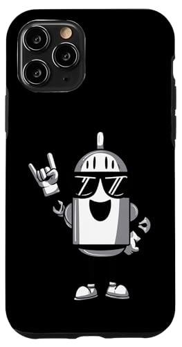 �N�[���ȃ��{�b�g ���b�N �n���h �T�C�� ���� �O���t�B�b�N �Ί� �}�X�R�b�g �X�}�z�P�[�X iPhone 11 Pro �p