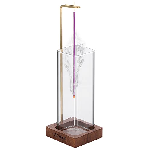 Vcvoip Incense Holder, Modern Incense Burner With Removable Glass Ashes Catcher, Anti-Ash Flying Incense Sticks Holder For Home Decor Yoga Meditation #TOP2